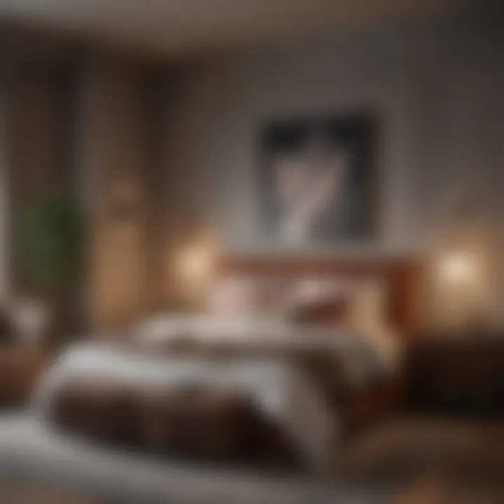 Enhancing Aesthetic Appeal in Small Spaces Stylish decor elements in a cozy studio bedroom