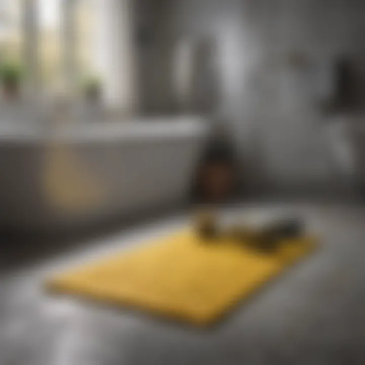 Maintenance Tools for Suctionless Bathtub Mat Maintenance tools for a suctionless bathtub mat