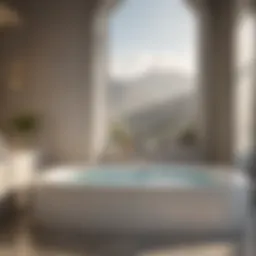 Luxurious Jacuzzi bathtub with elegant design