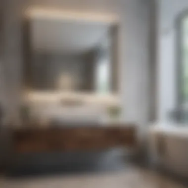 Elegant bathroom design showcasing modern fixtures and finishes