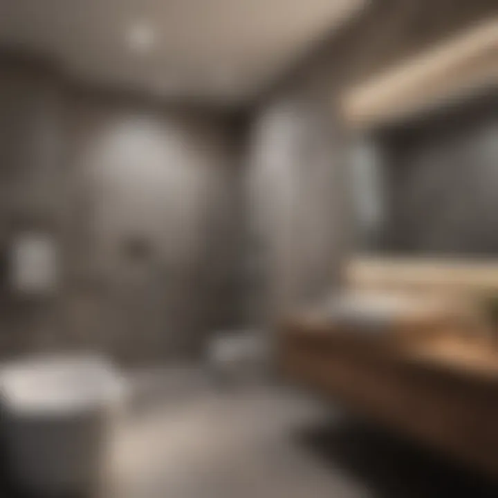 Detailed layout plan for bathroom renovation project
