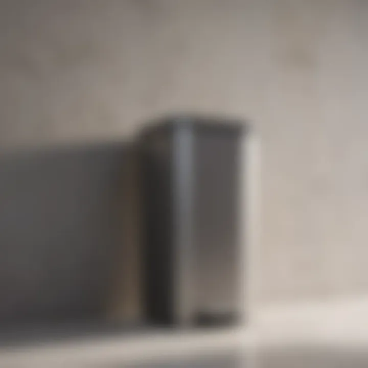 Comparison of materials for bathroom trash cans