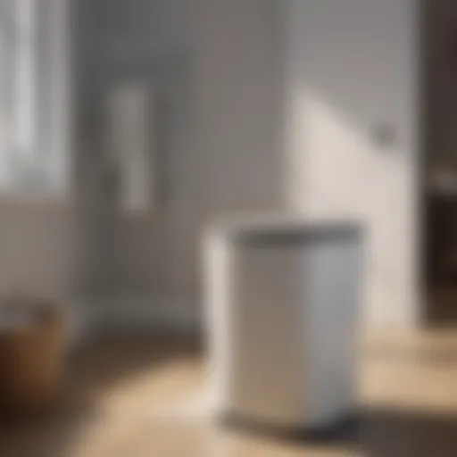 Stylish large bathroom trash can with lid