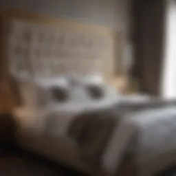 A luxurious hotel bed showcasing an exquisite mattress