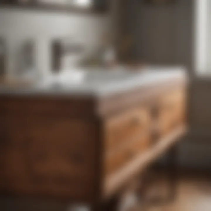 The Beauty of Solid Wood Grain Close-up of the rich grain and texture of solid wood