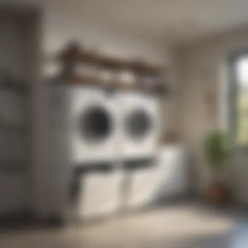 Elegant Design of the Steele Canvas Laundry Sorter Stylish Steele Canvas Laundry Sorter in a modern laundry room