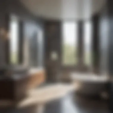 A beautifully designed universal bathroom showcasing modern fixtures
