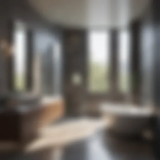 A beautifully designed universal bathroom showcasing modern fixtures