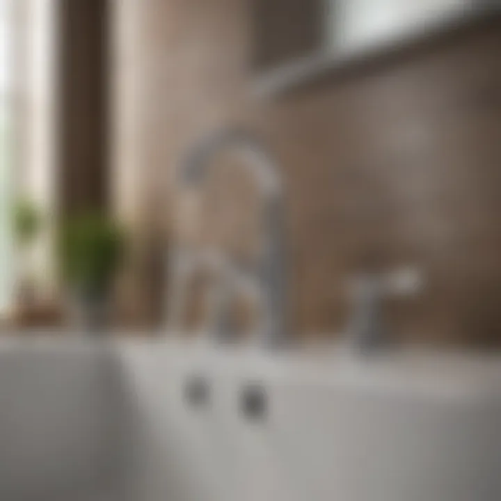 Eco-friendly two-handle faucet options with water-saving features