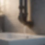 A detailed illustration of a bathroom vent pipe system