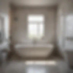 Elegant walk-in bathtub showcasing safety features and modern design