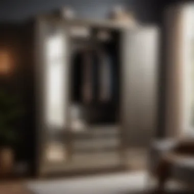 Minimalist Metal Bedroom Armoire