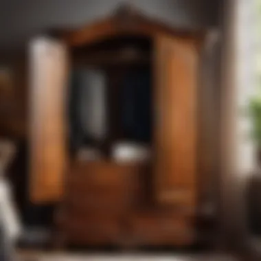 Elegant Wooden Bedroom Armoire