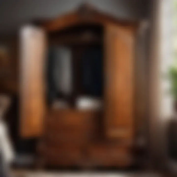 Elegant Wooden Bedroom Armoire