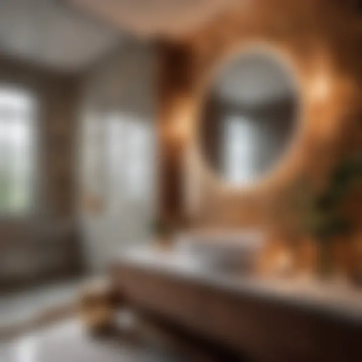 Artistic Fusion of Traditional and Contemporary Bathroom Elements