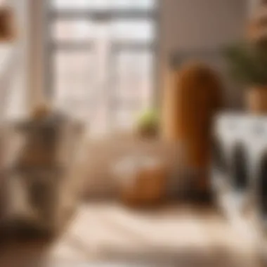 Aesthetic Display Feature Artistic display with urban outfitters laundry baskets