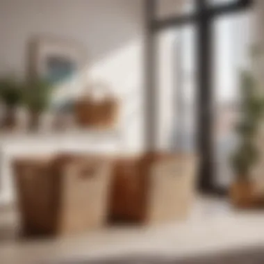 Chic Living Space Storage Modern storage solution in a chic living space