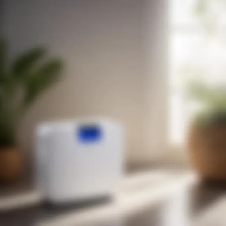 Portable dehumidifier with user-friendly controls