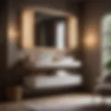 Elegant Vanity Cabinet in Luxurious Bathroom Setting