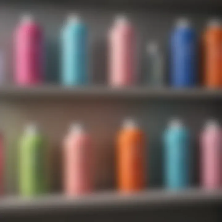 Variety of battery-operated air fresheners displayed on a shelf