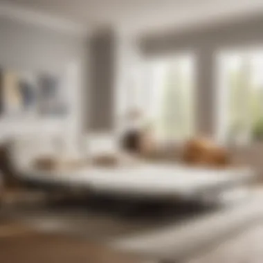 Variety of pull-out sofa beds with air mattresses
