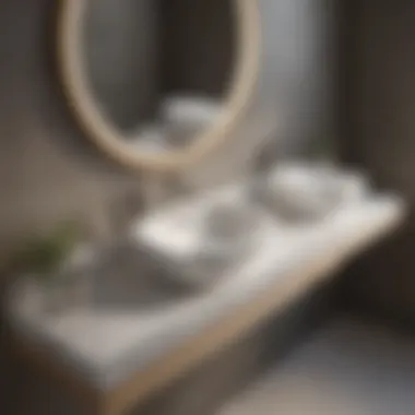 Diverse Styles of Semi-Recessed Oval Sinks in Modern Bathrooms Bathroom showcasing various styles of semi-recessed oval sinks