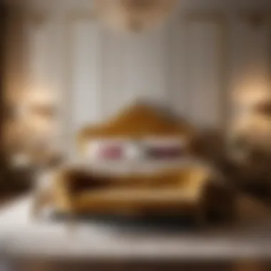 French King Bedroom Set - Velvet Upholstery