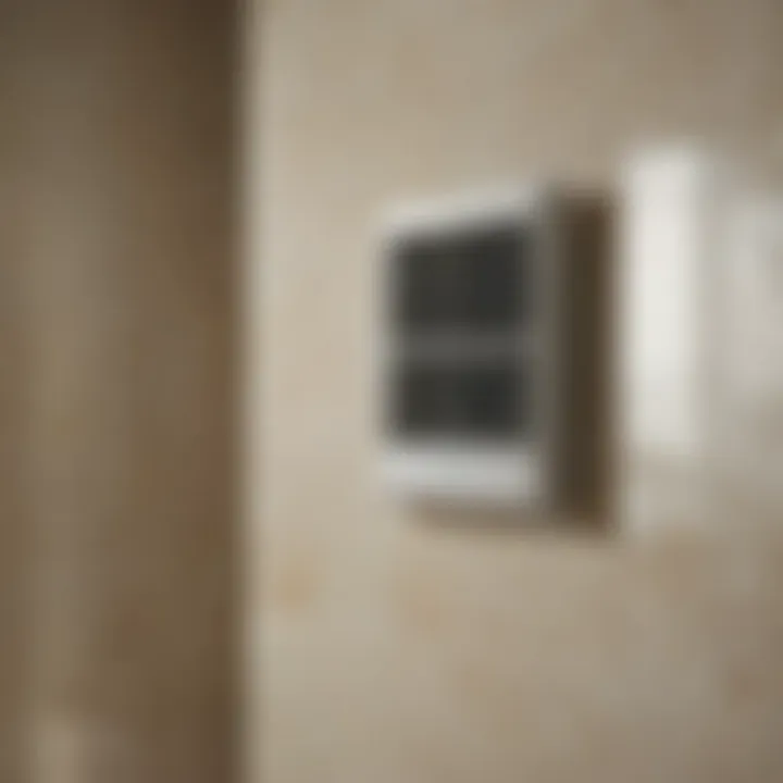 Ventilation system in a bathroom