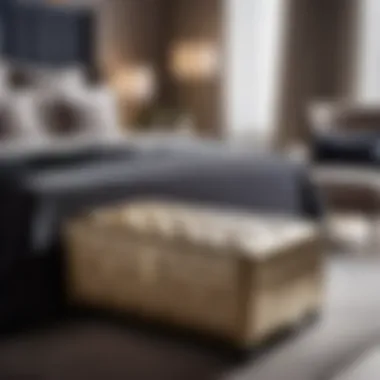 Sleek Bedroom Luggage Bench with Hidden Storage Sleek Bedroom Luggage Bench with Hidden Storage