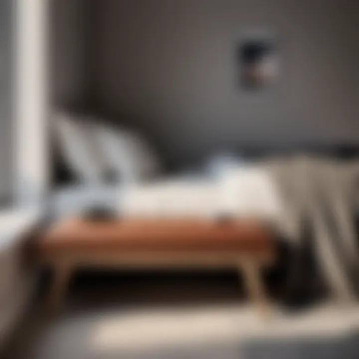 Minimalistic Bedroom Luggage Bench with Scandinavian Design Minimalistic Bedroom Luggage Bench with Scandinavian Design