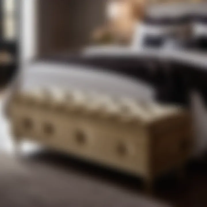 Modern Bedroom Luggage Bench with Plush Velvet Upholstery Modern Bedroom Luggage Bench with Plush Velvet Upholstery