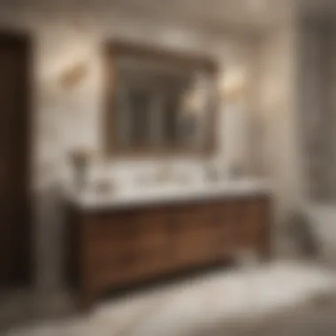 Versatility Showcased in Opulent Cambria Quartz Bath Oasis Versatile Cambria Quartz Vanity Top in a Luxurious Spa-like Bathroom