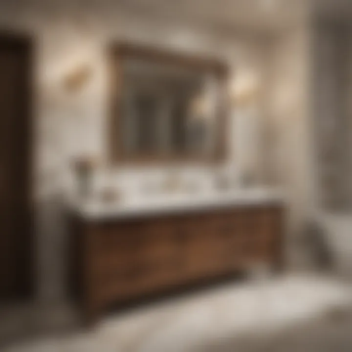 Versatility Showcased in Opulent Cambria Quartz Bath Oasis Versatile Cambria Quartz Vanity Top in a Luxurious Spa-like Bathroom