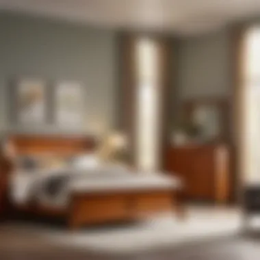 Variety of maple queen bedroom set designs