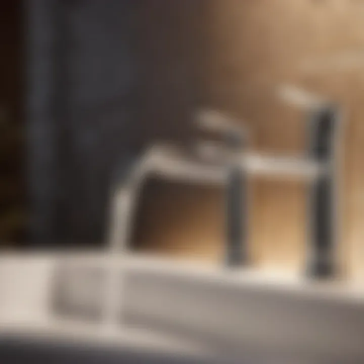 Various design options for stainless steel bathroom taps