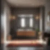 Elevate Your Bathroom with Modern Design Modern bathroom with reversible contour rug