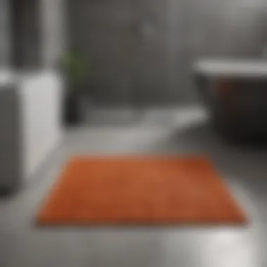 Safety and Functionality Combined Square bathroom mat with anti-slip technology