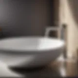 Modern stainless steel bathroom taps with sleek design