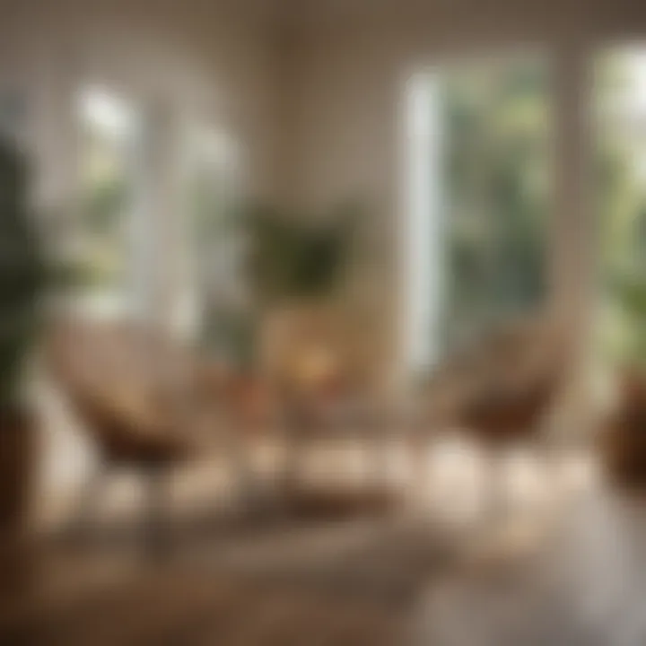 Versatility of Rattan Chairs in Design A beautifully arranged space highlighting the versatility of rattan chairs in different styles.