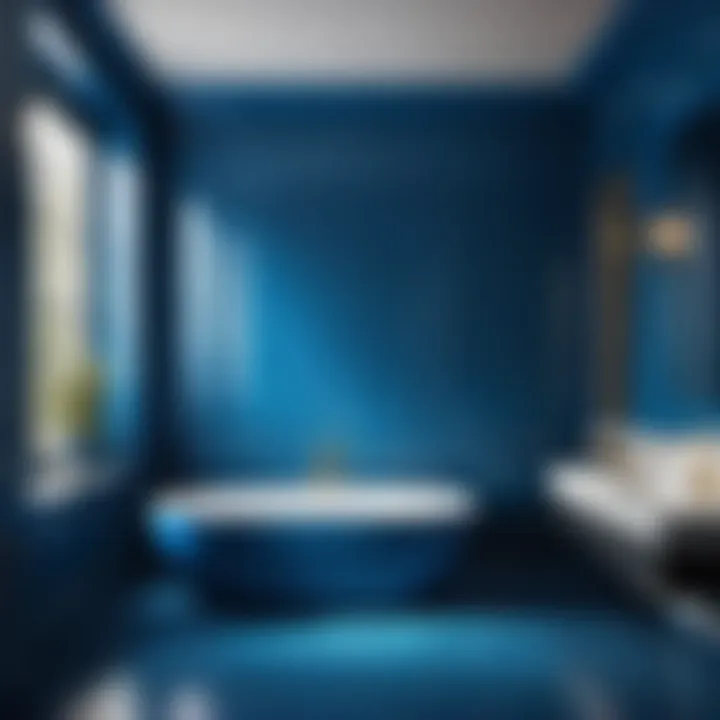 Daring Blue Statement Vibrant Blue Bathroom Color Palette