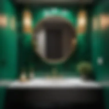 Vibrant Emerald Green Bathroom Vanity