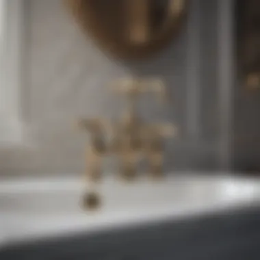 Cross-Handled Victorian Faucet Victorian bathroom faucet with cross handles