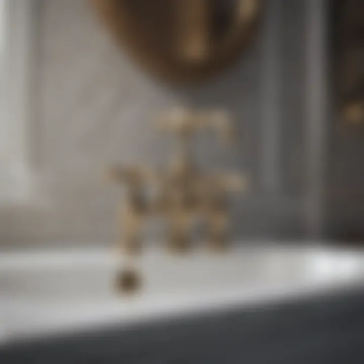 Cross-Handled Victorian Faucet Victorian bathroom faucet with cross handles