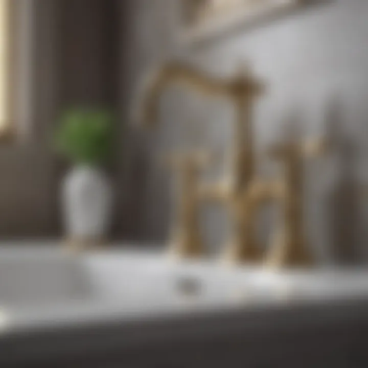 Polished Brass Victorian Faucet Victorian bathroom faucet in polished brass finish