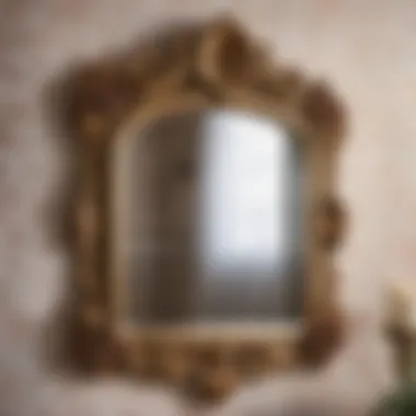 Victorian Mirror with Intricate Floral Carvings