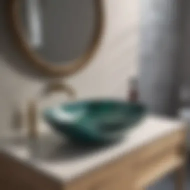 Vigo Sink in Contemporary Bathroom Vigo sink installed in a contemporary bathroom setting