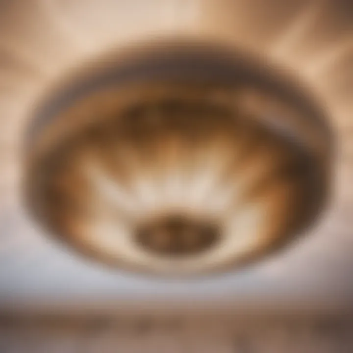 Art Deco Inspiration Vintage Bathroom Exhaust Fan with Art Deco Elements