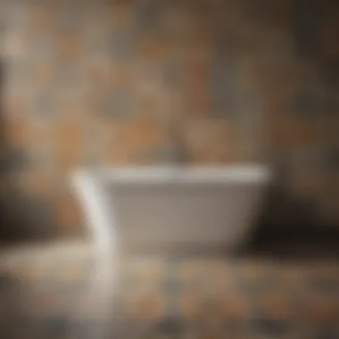 A collection of vintage bathroom tiles featuring intricate patterns and rich colors, highlighting design evolution.