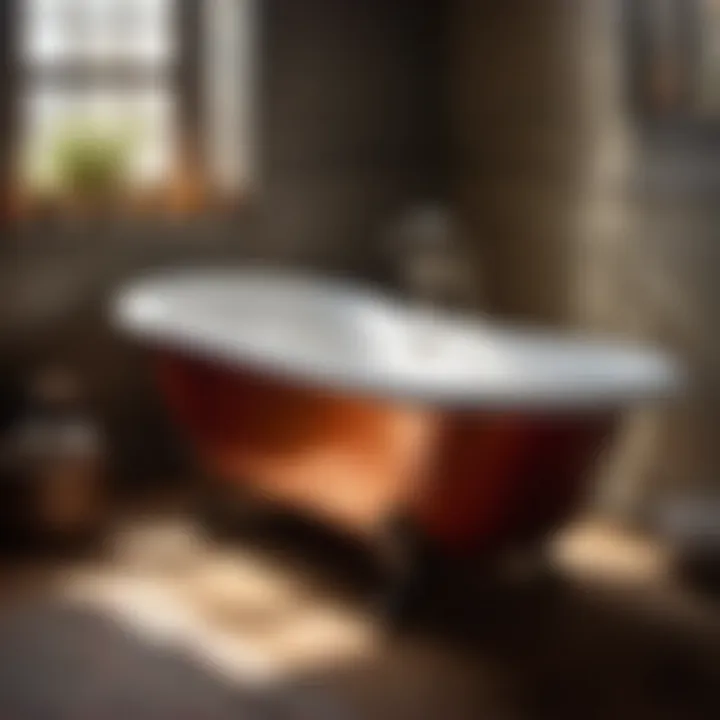 Vintage bathtub enamel restoration process