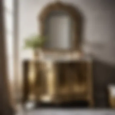 Antique Brass Vanity Cabinet Vintage brass bathroom vanity cabinet